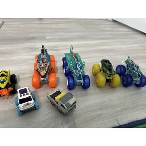 Hot Wheels Monster Trucks Lot Dragon Themed Vehicles Toy Cars Kids Play